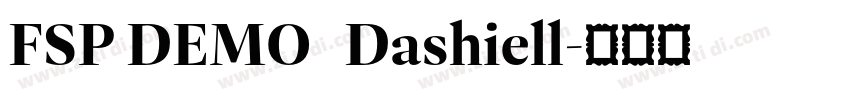FSP DEMO   Dashiell字体转换